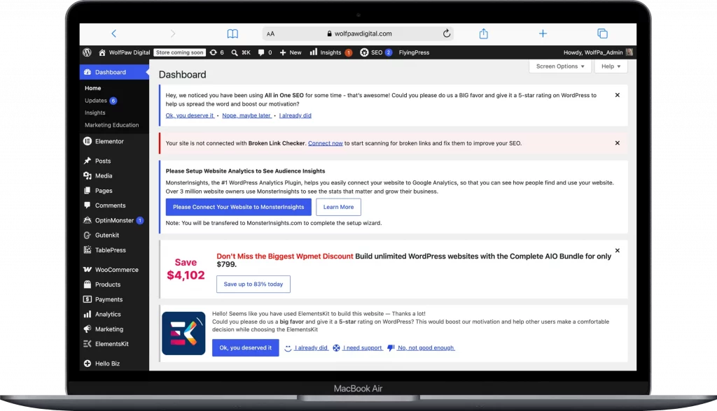 wordpress-dashboard